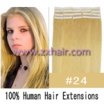 18" 40g Tape Human Hair Extensions #24