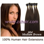 100S 24" Stick tip hair remy human hair extensions #04