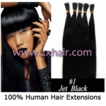 100S 18" Stick tip hair 0.5g/s human hair extensions #01