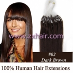 100S 20" Micro rings/loop hair remy human hair extensions #02