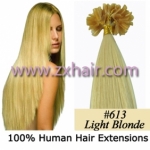 100S 22" Nail tip hair 0.5g/s Human Hair Extensions #613