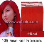 16" 30g Tape Human Hair Extensions #red