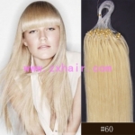 100S 16" Micro rings/loop hair remy human hair extensions #60