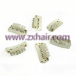 40pcs clip/snap clips for hair extensions/wig/weft 28mm Blonde