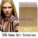 16" 30g Tape Human Hair Extensions #27