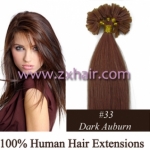 100S 18" Nail tip hair 0.7g/s Human Hair Extensions #33