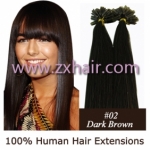 100S 20" Nail tip hair 0.7g/s Human Hair Extensions #02