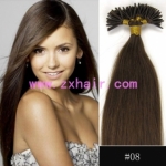 100S 16" Stick tip hair remy 0.4g/s human hair extensions #08