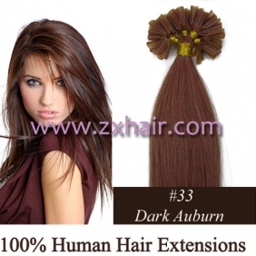 100S 20" Nail tip hair 0.7g/s Human Hair Extensions #33