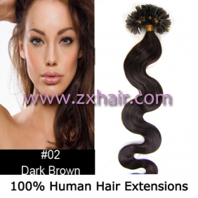 100S 20" Nail tip hair remy wave Human Hair Extensions #02