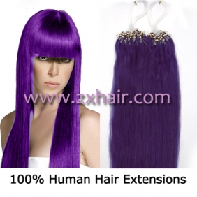 100S 18" Micro rings/loop hair remy human hair extensions #lila