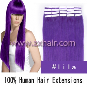 16" 30g Tape Human Hair Extensions #lila