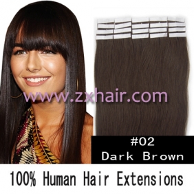 20" 50g Tape Human Hair Extensions #02 - Click Image to Close