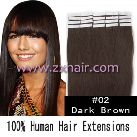 22" 60g Tape Human Hair Extensions #02