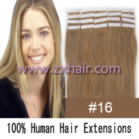 24" 70g Tape Human Hair Extensions #16
