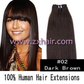 20\" remy Human Hair Weft/Extensions 50\" Wide #02
