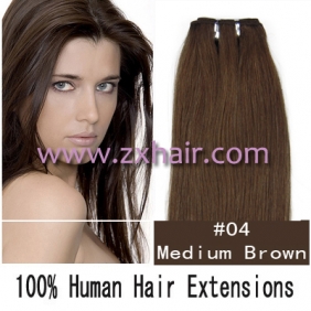 20\" remy Human Hair Weft/Extensions 50\" Wide #04