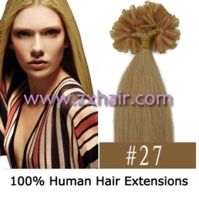 100S 16" Nail tip hair remy Human Hair Extensions #27