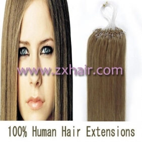 100S 16" Micro rings/loop hair remy human hair extensions #16