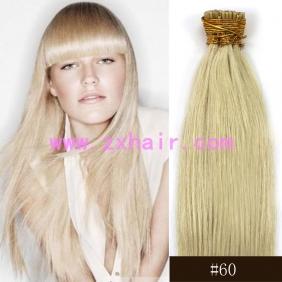 100S 18" Stick tip hair remy 0.5g/s human hair extensions #60