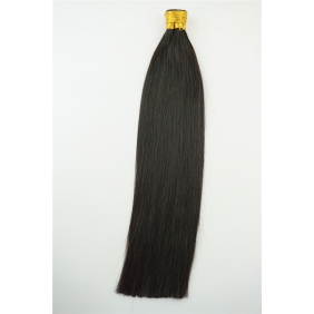 100S 16" Stick tip hair 1g/s human hair extensions #1B Double Drawn
