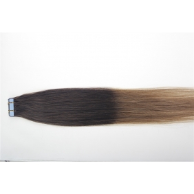 18" 40g Tape Human Hair Extensions #02/12 Ombre