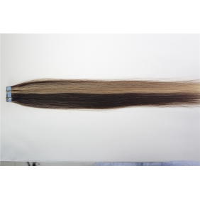 20" 50g Tape Human Hair Extensions #4/27 Mixed